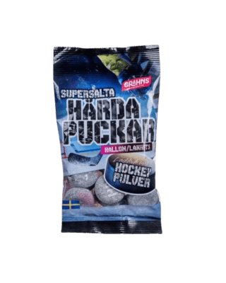 Grahns Hårda Puckar Hallon/Lakrits 20x70g