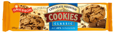 Griesson Classic Chocolate Mountain Cookies 14x150g