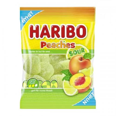 Haribo Peaches Sour 24x70g