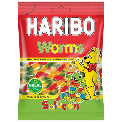 Haribo Worms 30x100g Halal