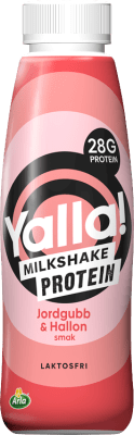 Yalla Proteinshake jordgubb & hallon 8x500ml