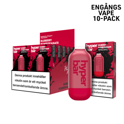 Hyper Bar Mesh Blueberry Pomegrante 10x20mg