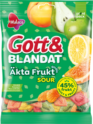 Gott & Blandat Äkta Frukt Sour 36x90g