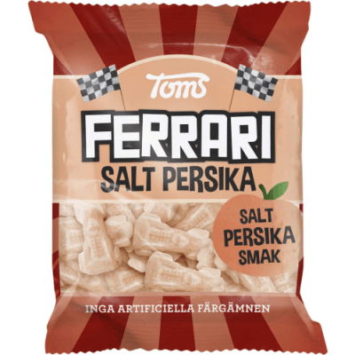 Zoom bild av Ferrari Salt Persika 110g gelégodis persikosmak