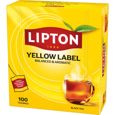 Lipton Yellow Label svart te 150g teförpackning