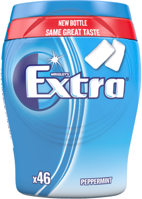 Extra Peppermint burk 64g sockerfritt tuggummi 6-pack