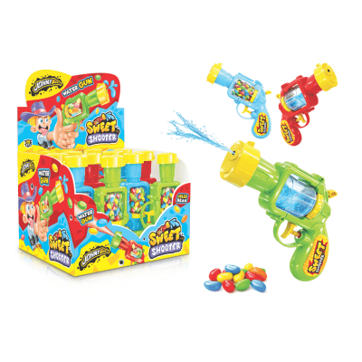 Zoom bild av Sweet Shooter Jelly Bean 25g – jelly beans i portionsförpackning, 12-pack.