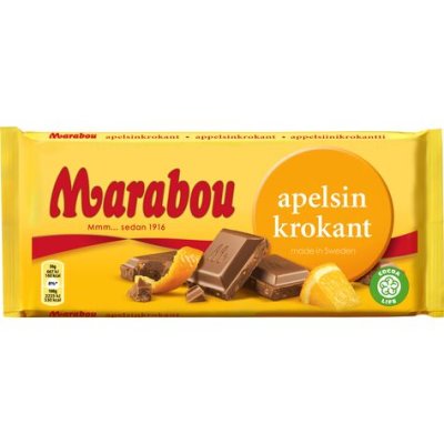 Marabou Apelsin Krokant 24x100g