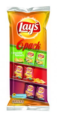 LAYS 6 PACK 14X165G