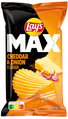 Lay's Max Cheddar & Onion 22x185g
