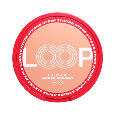 LOOP Hot Peach Strong – tobaksfria nikotinpåsar med smak av persika och chili
