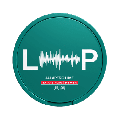 Loop Jalapeño Lime Extra Strong nikotinpåsar – slim, tobaksfria med het jalapeño & lime