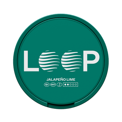 LOOP Jalapeño Lime Medium – tobaksfria nikotinpåsar med smak av lime och grön chili