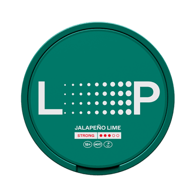Loop Jalapeño Lime Strong nikotinpåsar – slitstark jalapeño & lime, slim all-white
