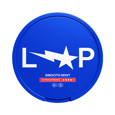 Loop Smooth Mint Extra Strong nicotine pouches – tobaksfria, extra stark mint