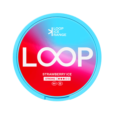 Loop Strawberry Ice 10 pack – nikotinpåsar med jordgubb och mint