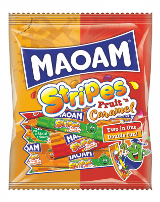 Zoom bild av Haribo Maoam Stripes Caramel 12x120g