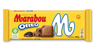 Marabou Oreo 160g – chokladkaka med Oreo, grossistförpackning 15 st