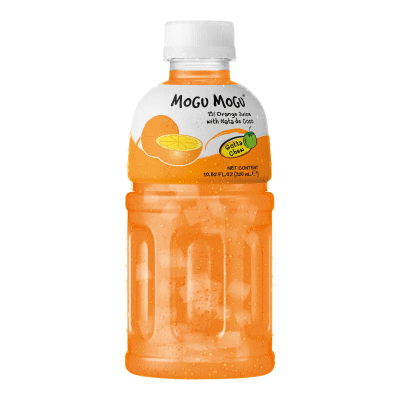 Mogu Mogu Orange 320 ml – apelsindryck med nata de coco i 24‑pack