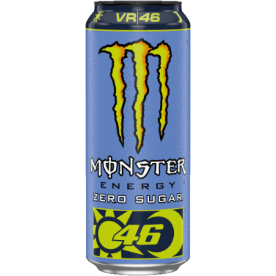 Monster Rossi VR46 Zero-Sugar – energidryck med lätt citrus, sockerfri, 24-pack