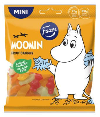 MOOMIN FRUIT SWEETS 14X80G