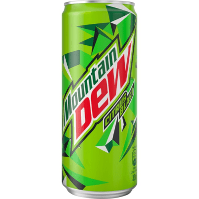 Mountain Dew Spark 33cl burk läsk hallon citrus smak