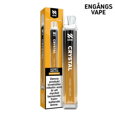 N One Crystal Mesh Honey Melon – engångsvape med honungsmelon, 20 mg nikotinsalt, 10-pack