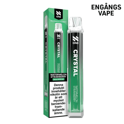 N One Crystal Mesh Watermelon Strawberry – engångsvape med vattenmelon & jordgubb, 20 mg nikotinsalt, 10-pack
