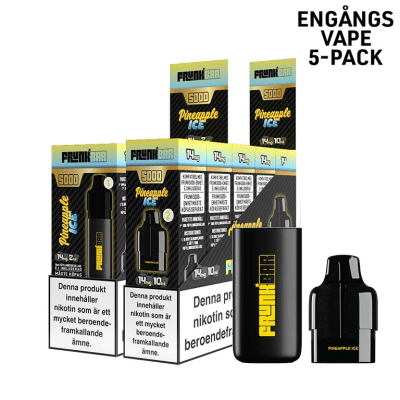 Frunk 5000 Mesh | Pineapple Ice | Engångs Vape | 14mg | 5pack