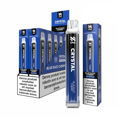 N One Crystal Mesh | Blue Razz Cherry | Engångs Vape | 20mg | 10pack