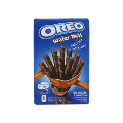 OREO Chocolate Wafer Roll 54g – krispig våffelrulle fylld med rik chokladkräm
