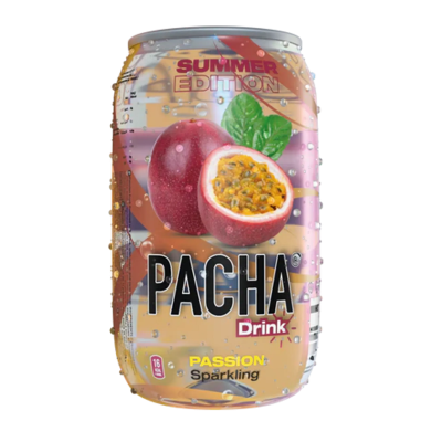 Pacha Drink Passion 24x33 cl – passionsfruktsläsk i burk