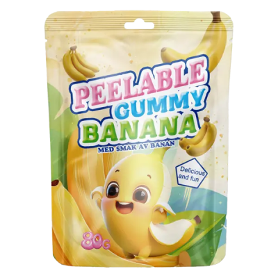 Zoom bild av Peelable Gummy Banana 24x80g