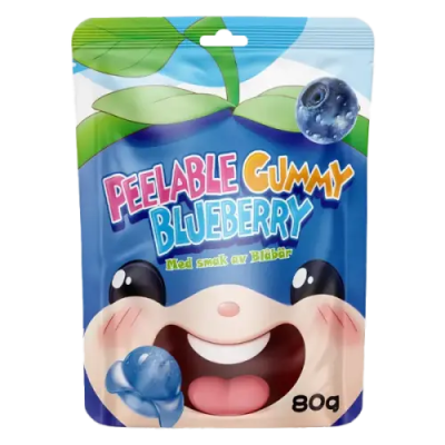Peelable Gummy Blueberry 24x80g