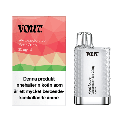 Vont Cube Watermelon Ice 20mg engångs vape vattenmelon 10-pack