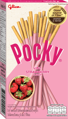 Pocky Strawberry 47g – kexpinnar med jordgubbssmak i 10-pack