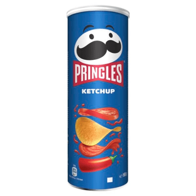 Pringles Ketchup 165g – Krispiga potatischips med smak av ketchup