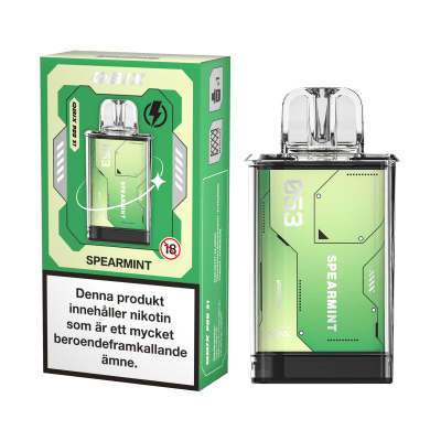 Zoom bild av QBIX Spearmint 14mg – förfylld pod med mild och naturligt söt spearmint, kompatibel med QBIX podsystem.