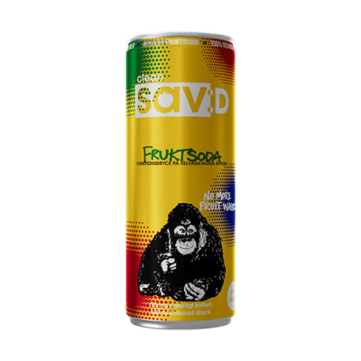 Zoom bild av Clean SAV:D Fruktsoda 33cl – kolsyrad funktionsdryck i 24-pack.