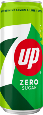7UP Zero Sugar 33cl burk sockerfri citron lime läsk