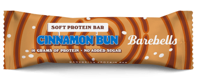 Barebells Protein Bar Cinnamon Bun 55g – proteinrik kanelbullebar, grossistförpackning 12 st