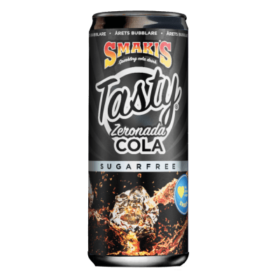 SMAKIS Tasty Cola Zeronada 24x33 cl – sockerfri cola med klassisk smak