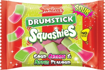 SQUASHIES SOUR CHERRY & APPLE 24X45G