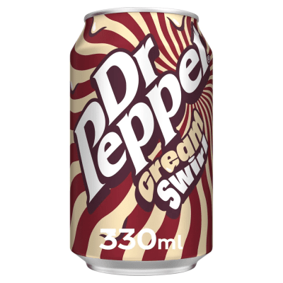 Zoom bild av Dr Pepper Cream Swirl 330ml amerikansk läsk 24-pack