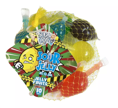 Sugar Daddy Sour Jelly Fruit Påse 24x350g