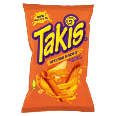 Takis Intense Nacho 100g – Veganska starka snacks i 18-pack