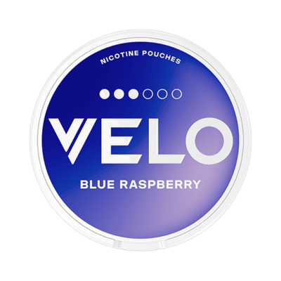 VELO Blue Raspberry – tobaksfria nikotinpåsar med smak av blåbär och hallon