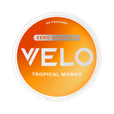 VELO Tropical Mango ZERO – Nikotinfria prillor med smak av mandarin, mango och passionsfrukt