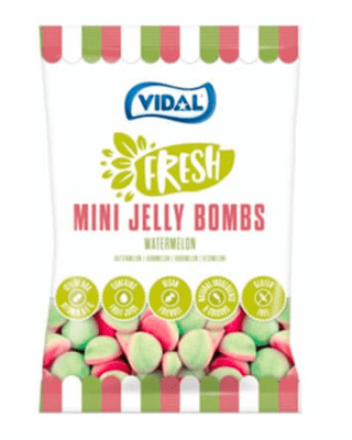 Vidal Jelly Bombs Watermelon 18x80g