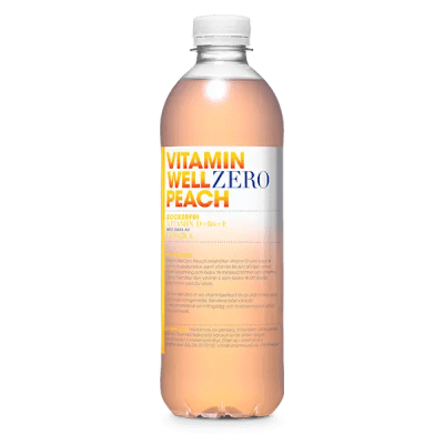 Vitamin Well Zero Peach 12x50cl